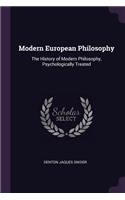 Modern European Philosophy
