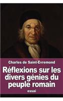 Réflexions sur les divers génies du peuple romain