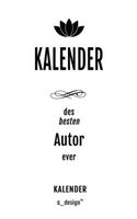 Kalender für Autoren / Autor / Autorin