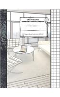 Graph Paper Composition Notebook: 110 Pages - Quad Ruled 4x4 - 8.5" x 11" Large Notebook with Grid Paper - Math Notebook For Students