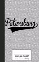 Cursive Paper: PETERSBURG Notebook(3627 Weezag Cursive Paper Notebook)