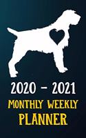 2020 2021 Monthly Weekly Planner: Wirehaired Pointing Griffon Puppy Dog 2020 2021 Monthly Weekly Daily Planner Calendar Schedule Organizer Appointment Journal Notebook For Wirehaired