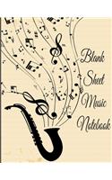Blank Sheet Music Notebook: 8.5 X 11 150 Pages