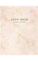 2019-2020 Weekly Planner: Large Two Year Planner with To-Do List (Marble Cover)