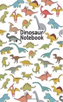 Dinosaur Notebook: Dino Writing Book Wide Rule Lines 6x9