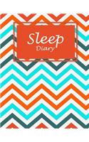 Sleep Diary: Beauty Art Book, Monitor Healthy Sleep Habits And Insomnia Large Print 8.5" x 11" Sleep Tracker Log Journal (Five Minutes Journal Before Bed)