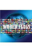 World Flags Calendar 2019: 16 Month Calendar