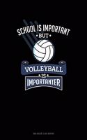 School Is Important But Volleyball Is Importanter: Mileage Log Book