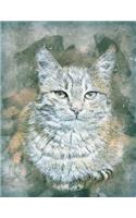 Kitten Notebook: 8.5 X 11 202 Wide Ruled Pages