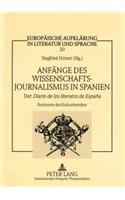 Anfaenge des Wissenschaftsjournalismus in Spanien