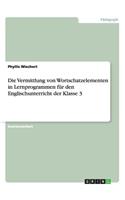 Vermittlung von Wortschatzelementen in Lernprogrammen für den Englischunterricht der Klasse 3