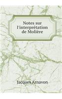 Notes Sur l'Interprétation de Molière