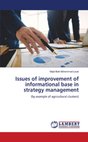 Issues of improvement of informational base in strategy management