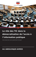 Le rôle des TIC dans la démocratisation de l'accès à l'information publique