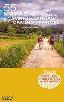 55 Mapas para realizar el Camino de Santiago. Camino Frances (desplegables)