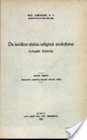 de Iuridica Status Religiosi Evolutione Synopsis Historica