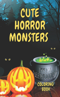 Cute Horror Monsters Coloring Book