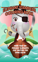 Elephant Stampede Coloring Book