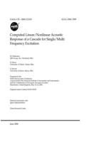 Computed Linear/Nonlinear Acoustic Response of a Cascade for Single/Multi Frequency Excitation