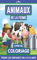 Animaux De La Ferme Livre De Coloriage Pour Les Enfants De 4 À 8 Ans