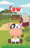 Cow Coloring Book for Kids ages 4-7