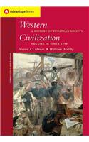 Cengage Advantage Books: Western Civilization: A History of European Society, Compact Edition, Volume II