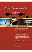 Contact Center Interaction Analytics Standard Requirements