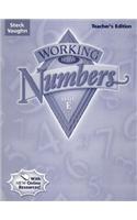 Steck-Vaughn Working with Numbers: Teacher's Guide Level E 2004