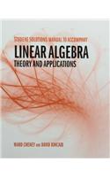 SSG- LINEAR ALGEBRA: THEORY & APPL STUDENT SOL MANUAL
