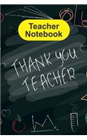 Teacher Notebook Thank You Teacher