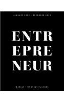 Entrepreneur - January 2020 - December 2020 - Weekly + Monthly Planner