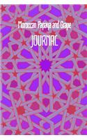 Moroccan Papaya and Grape JOURNAL: 6x9 Inch Lined Geometrical Islamic Art Journal/Notebook - Ramadan, Eid, Hajj, Umrah