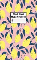 Blank Sheet Music Notebook