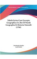Tabula Syriae Cum Excerpto Geographico Ex Jbn Ol Wardii Geographia Et Historia Naturalli (1766)
