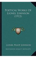 Poetical Works of Lionel Johnson (1915)
