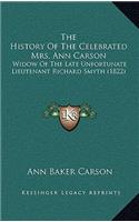 The History Of The Celebrated Mrs. Ann Carson