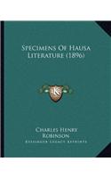 Specimens Of Hausa Literature (1896)