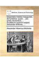 Dissertatio medica inauguralis, de lumbricis