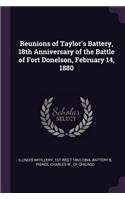 Reunions of Taylor's Battery, 18th Anniversary of the Battle of Fort Donelson, February 14, 1880