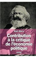 Contribution à la critique de l'économie politique