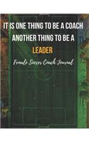 Female Soccer Coach Journal