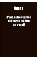 Notes d'une autre réunion qui aurait dû être un e-mail