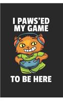 Gamer Katze Notizbuch