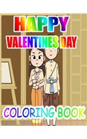 Happy Valentine Day Coloring Book: An Adult Coloring Book with Beautiful Flowers, Adorable Animals, and Romantic Heart Designs