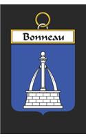 Bonneau: Bonneau Coat of Arms and Family Crest Notebook Journal (6 x 9 - 100 pages)