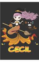 Cecil: Cecil Halloween Beautiful Mermaid Witch Want To Create An Emotional Moment For Cecil?, Show Cecil You Care With This Personal Custom Gift With Cecil