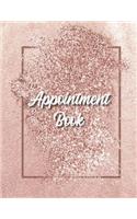 Appointment Book: Featuring daily weekly calendar with 15 minute hourly intervals (7am-9pm) for scheduling, Hair Stylists, Salons, and Nail Salons. (rose gold)