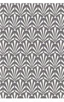 Art Deco Pattern Design Journal Grey White: (Notebook, Diary, Blank Book)(Designs Patterns Journals Notebooks Diaries)