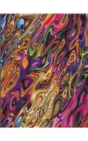 Cornell Notes XL Notebook: 8.5x11, 250 page, Extra Large Cornell Notebook: Cornell Notebook - Cornell Note Taking System - Abstract Art Cover Design
