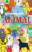 Coloring Books Animals for Kids: Ages 4-8 Childhood Learning, Preschool Activity Book 100 Pages Size 8x10 Inch